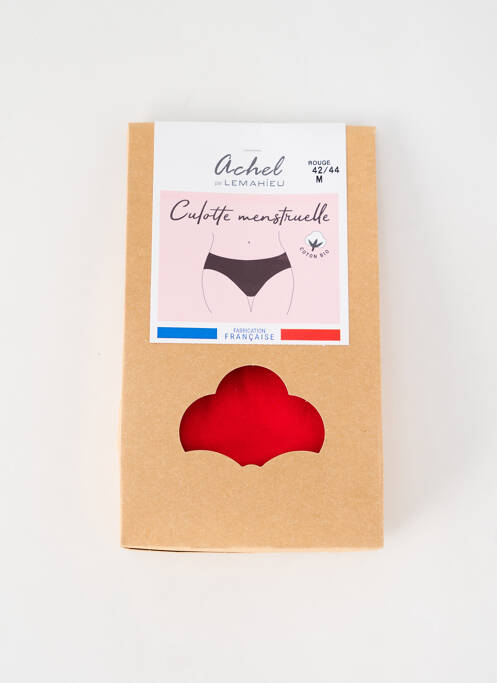 Culottes-menstruelles rouge ACHEL pour femme
